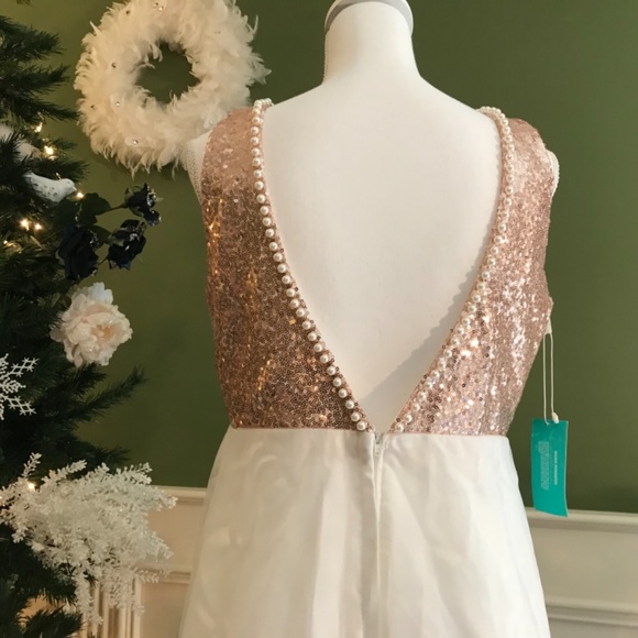 Formal kids pageant sequins holiday dress - Picture 3 of 5